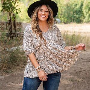 Tiered Polka Dot Top